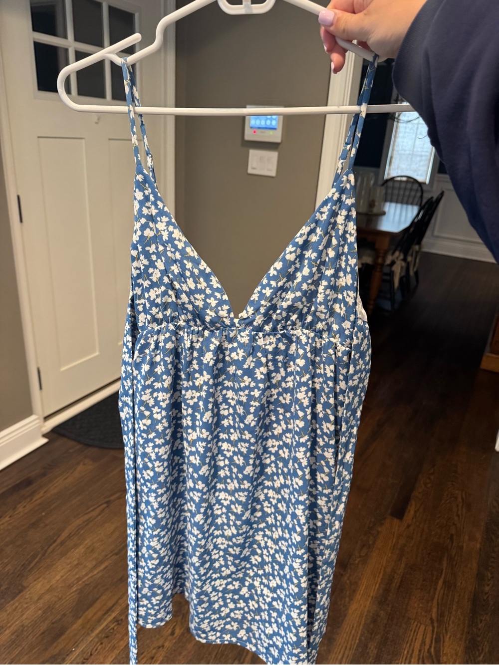 Princess Polly Blue Floral Spaghetti Strap Dress